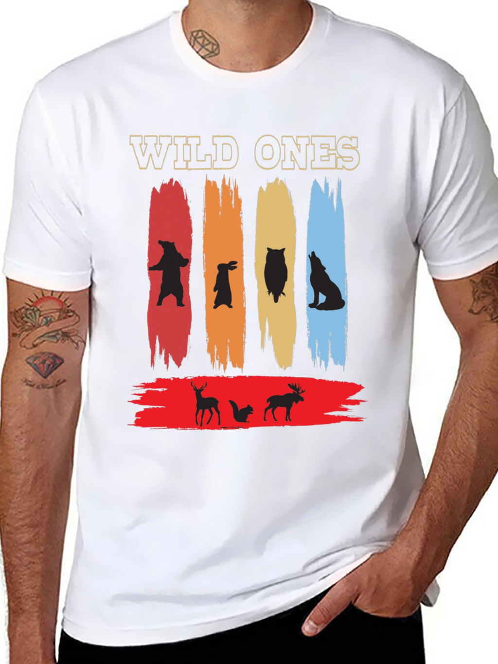 Wild Ones Animal Graphic Tee - Nature Inspired Design