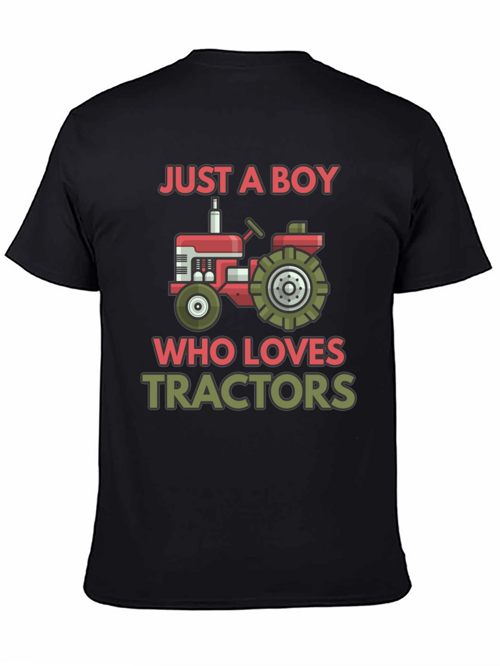 Boy Who Loves Tractors Graphic T-Shirt