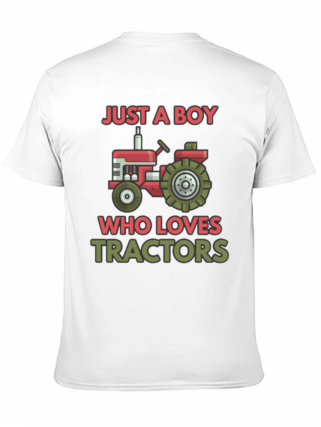 Boy Who Loves Tractors Graphic T-Shirt