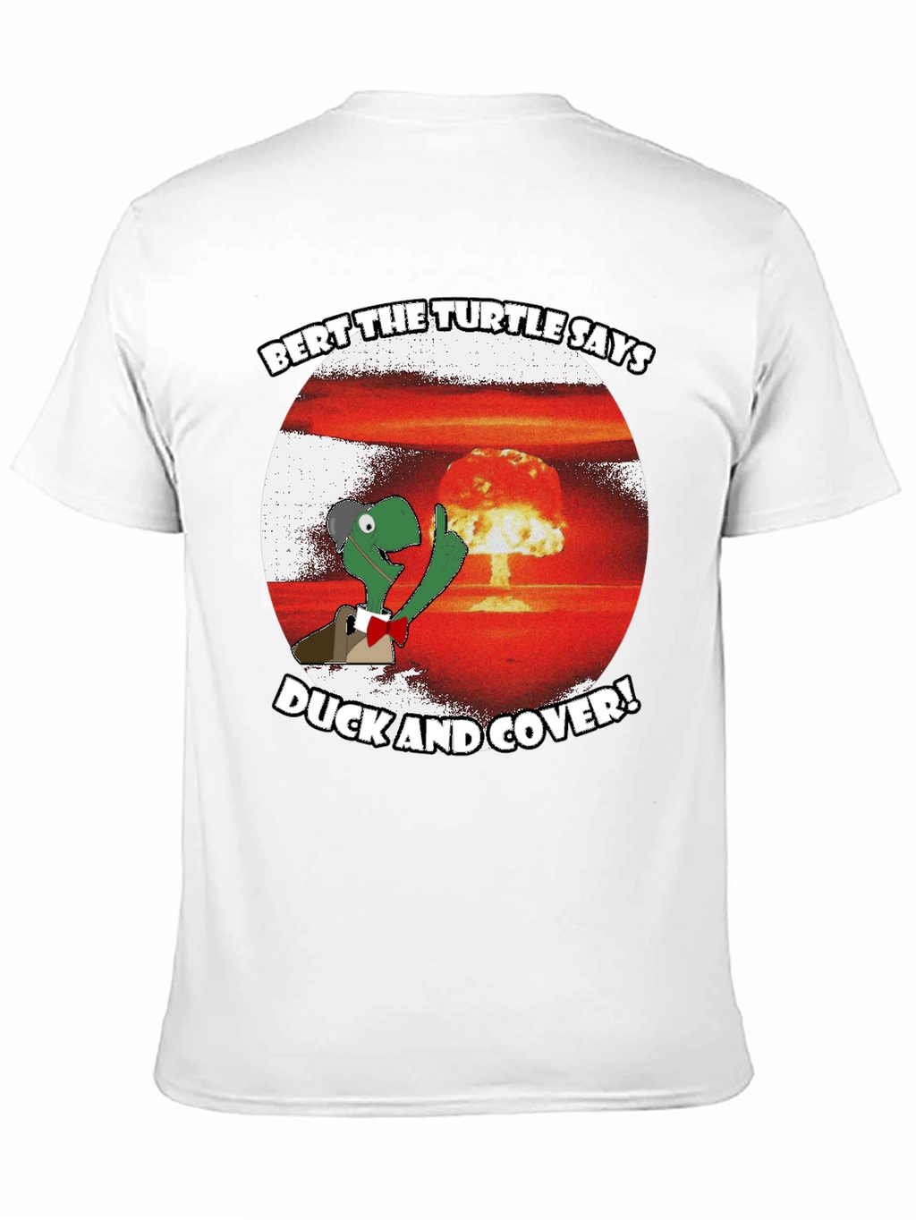 Bert the Turtle Duck and Cover Graphic Tee