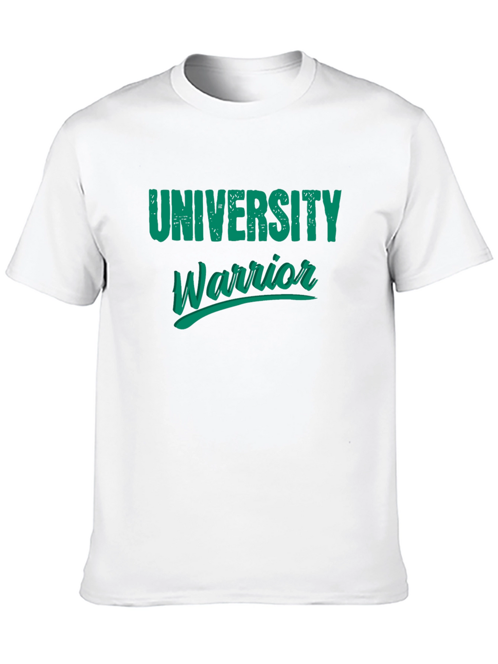 University Warrior Graphic Print Black T-Shirt