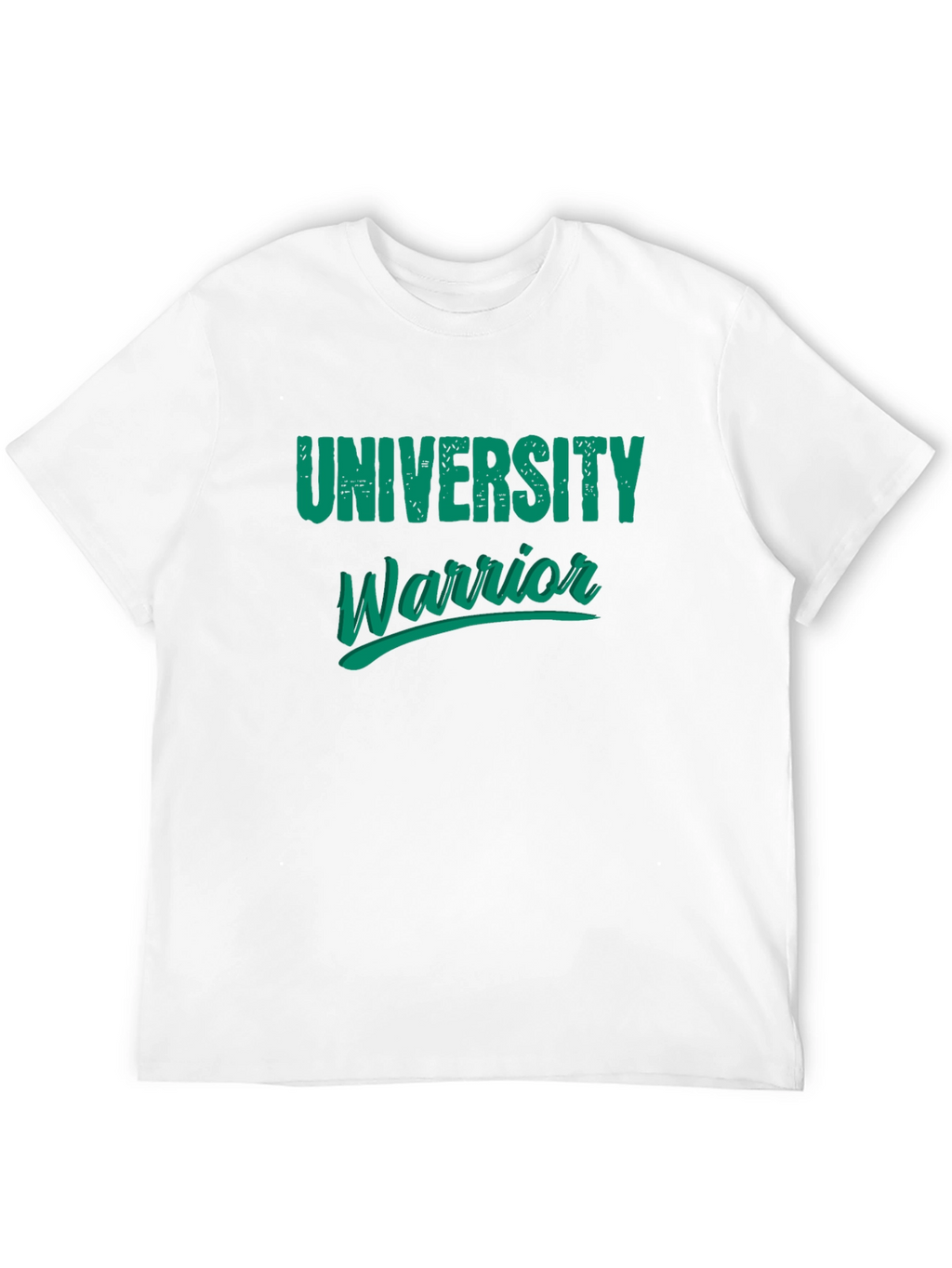 University Warrior Graphic Print Black T-Shirt