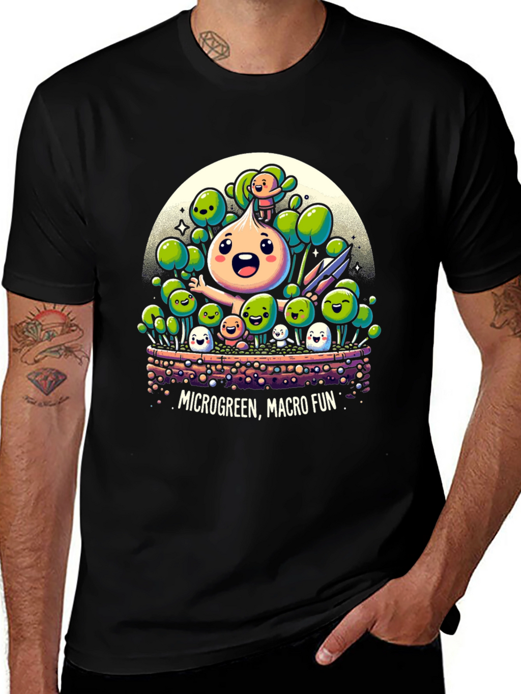 Microgreen Macro Fun Graphic Tee