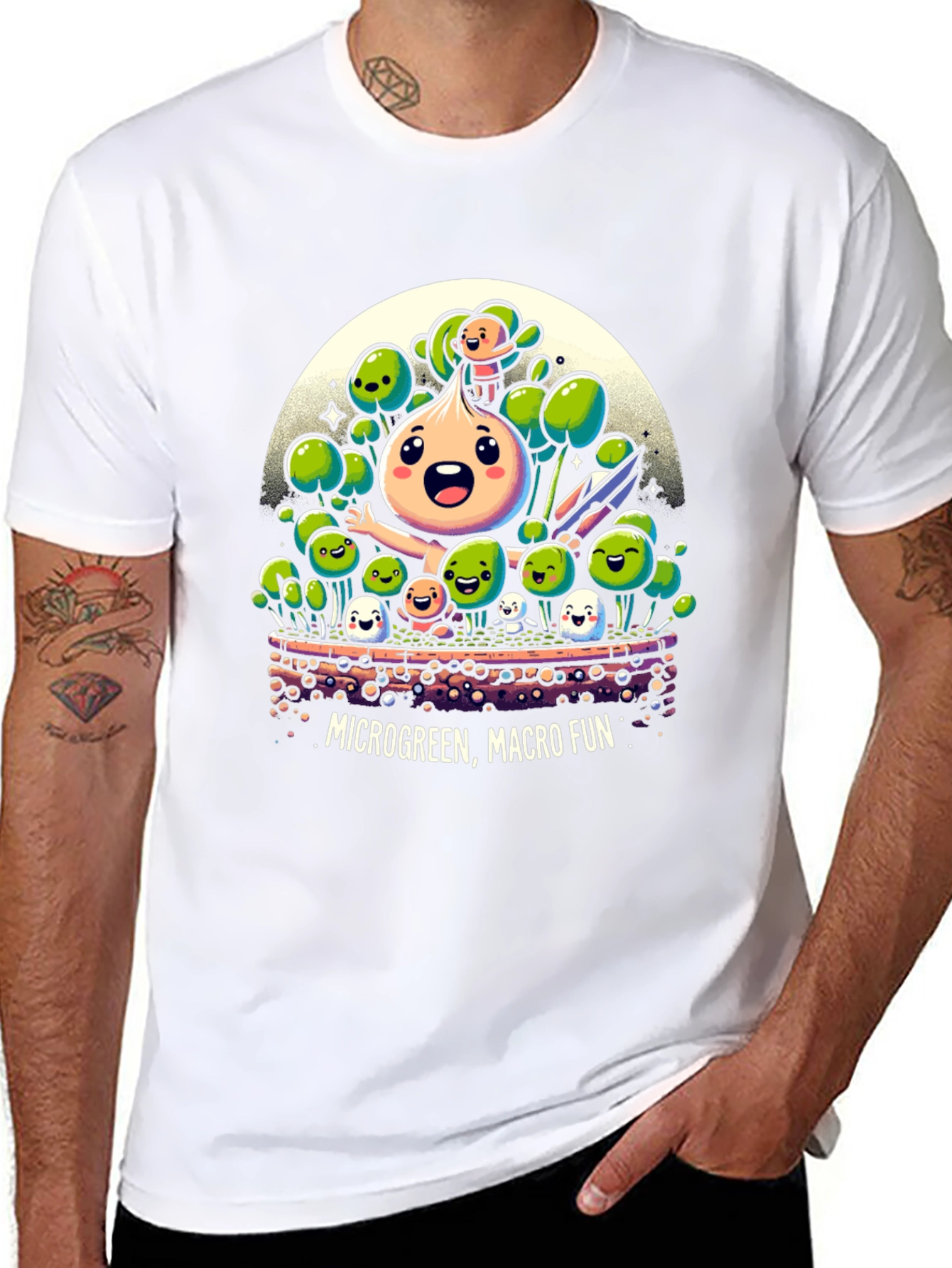 Microgreen Macro Fun Graphic Tee