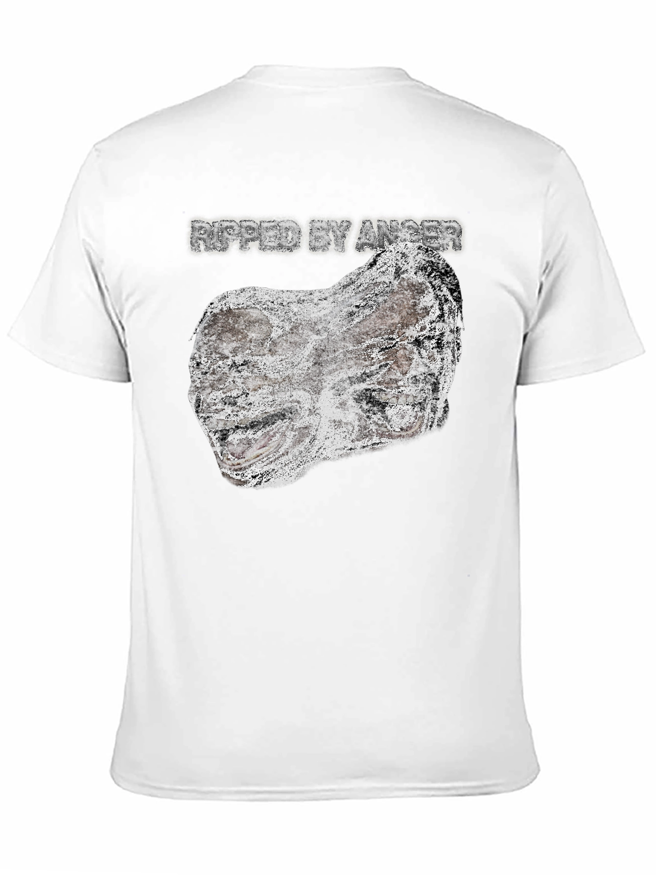 Ripped by Anger Graphic Tee - Black