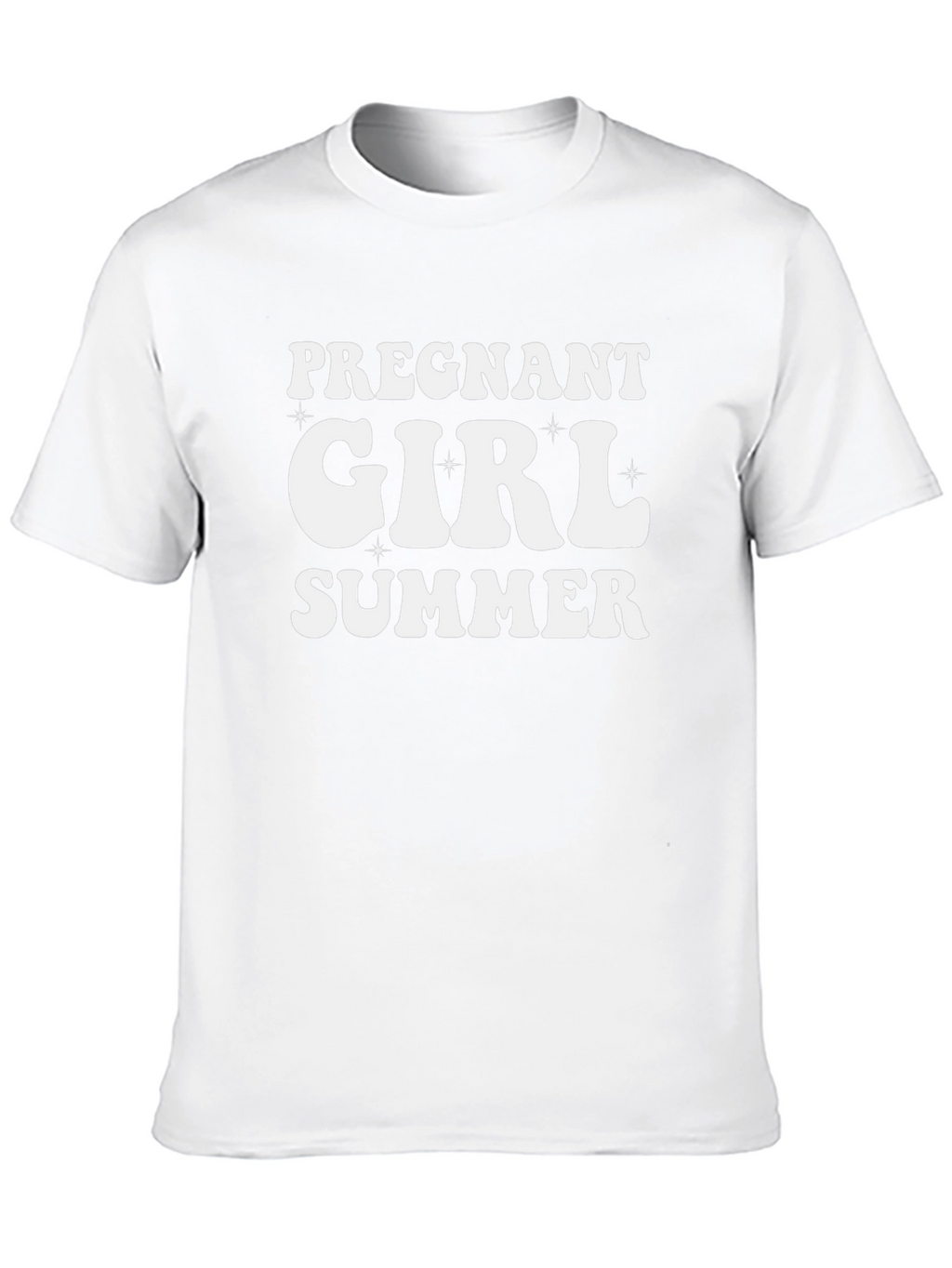 Pregnant Girl Summer Black T-Shirt