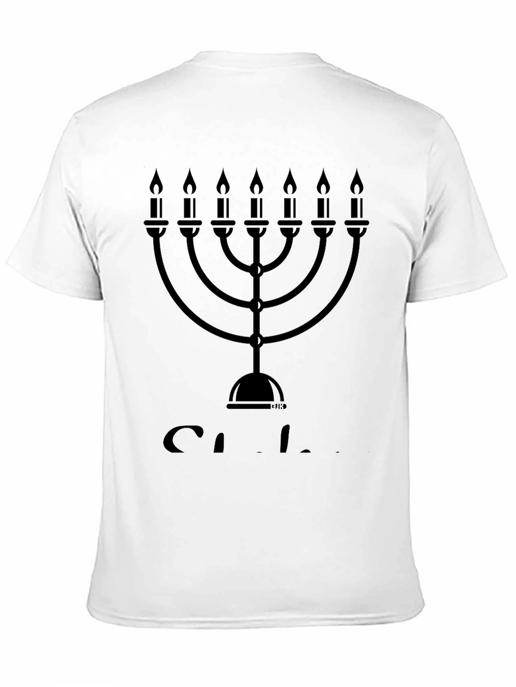 Menorah Graphic Tee - Black Casual T-Shirt