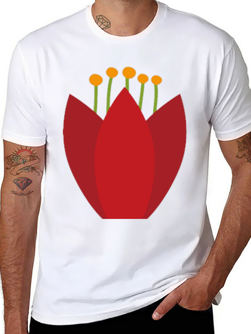 Modern Floral Graphic T-Shirt