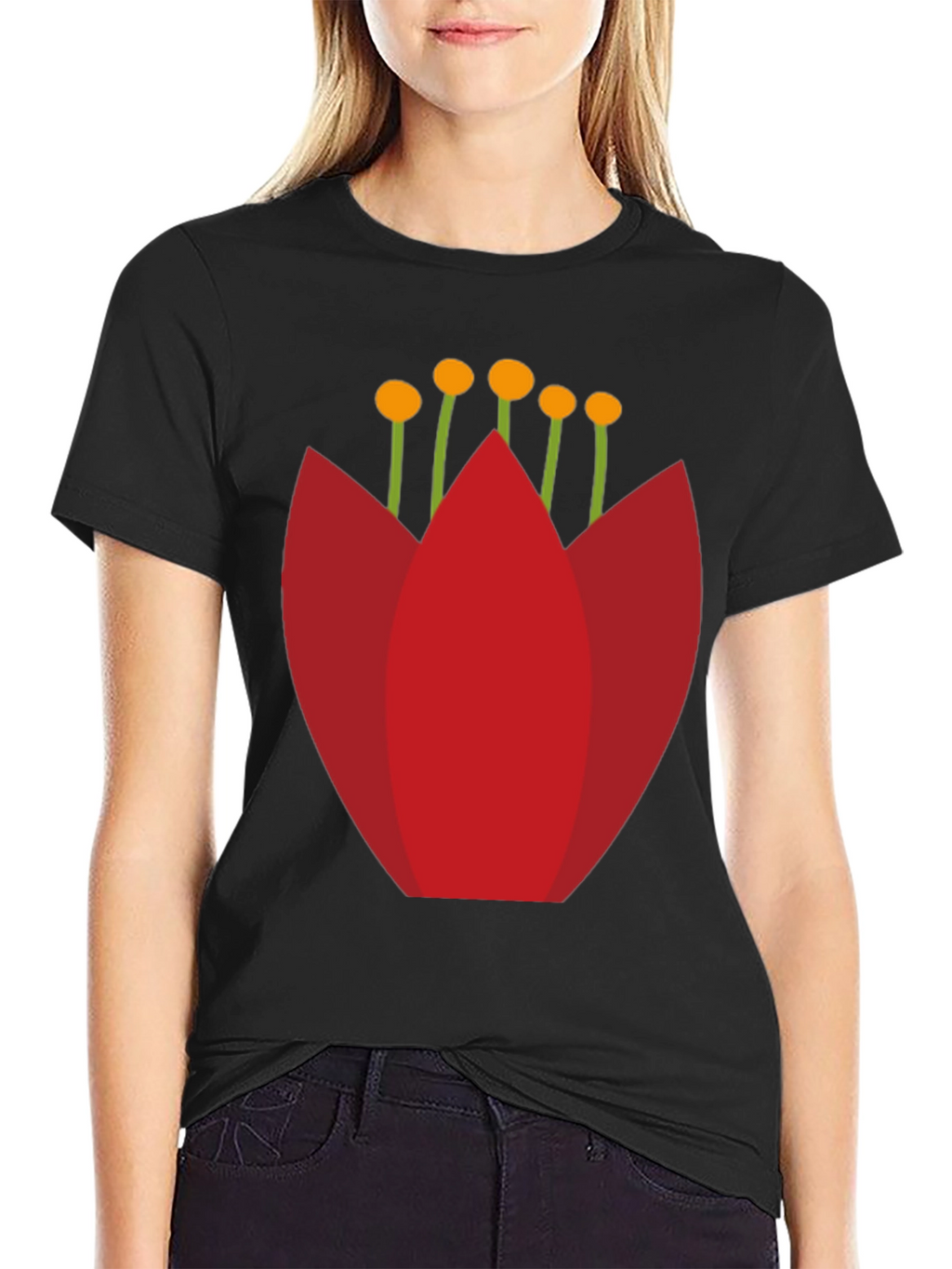 Modern Floral Graphic T-Shirt