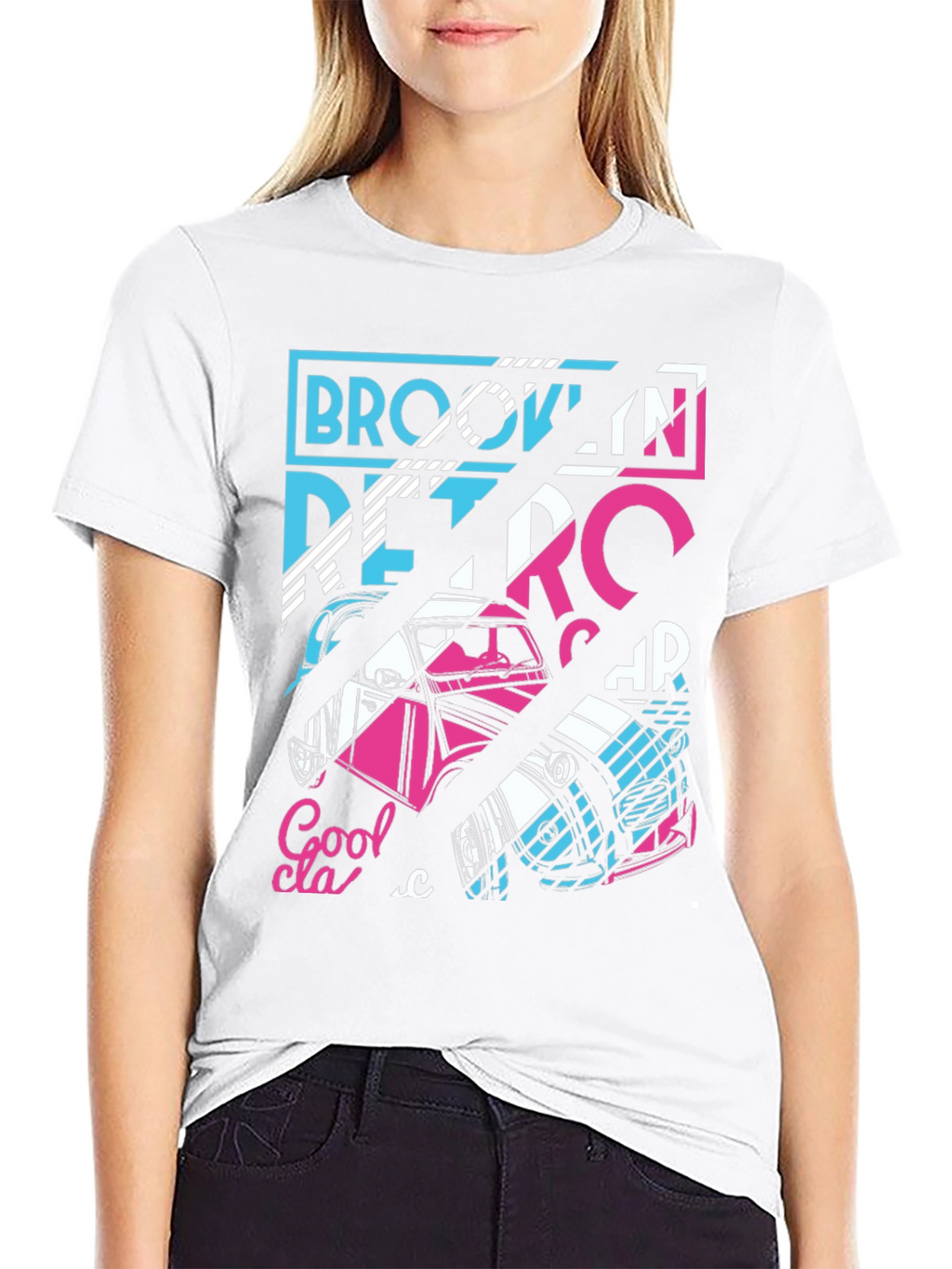 Retro Brooklyn Car Graphic T-Shirt