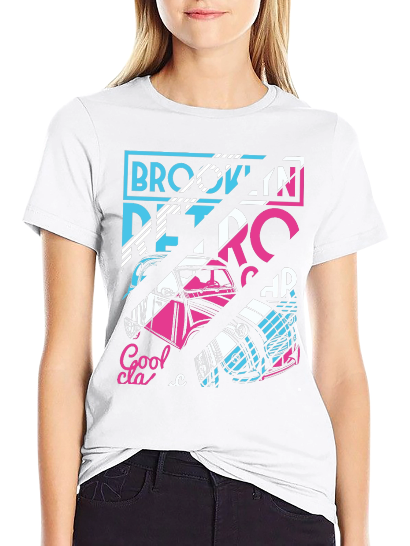 Retro Brooklyn Car Graphic T-Shirt