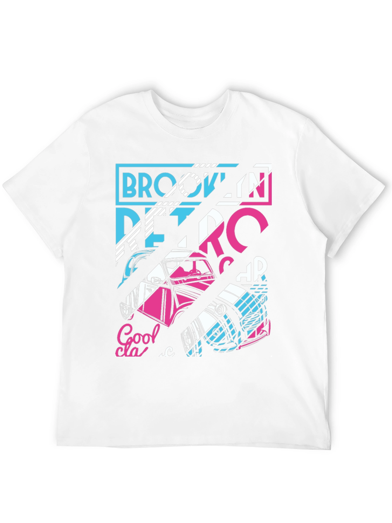Retro Brooklyn Car Graphic T-Shirt