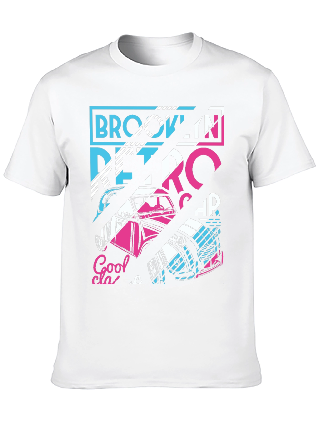Retro Brooklyn Car Graphic T-Shirt