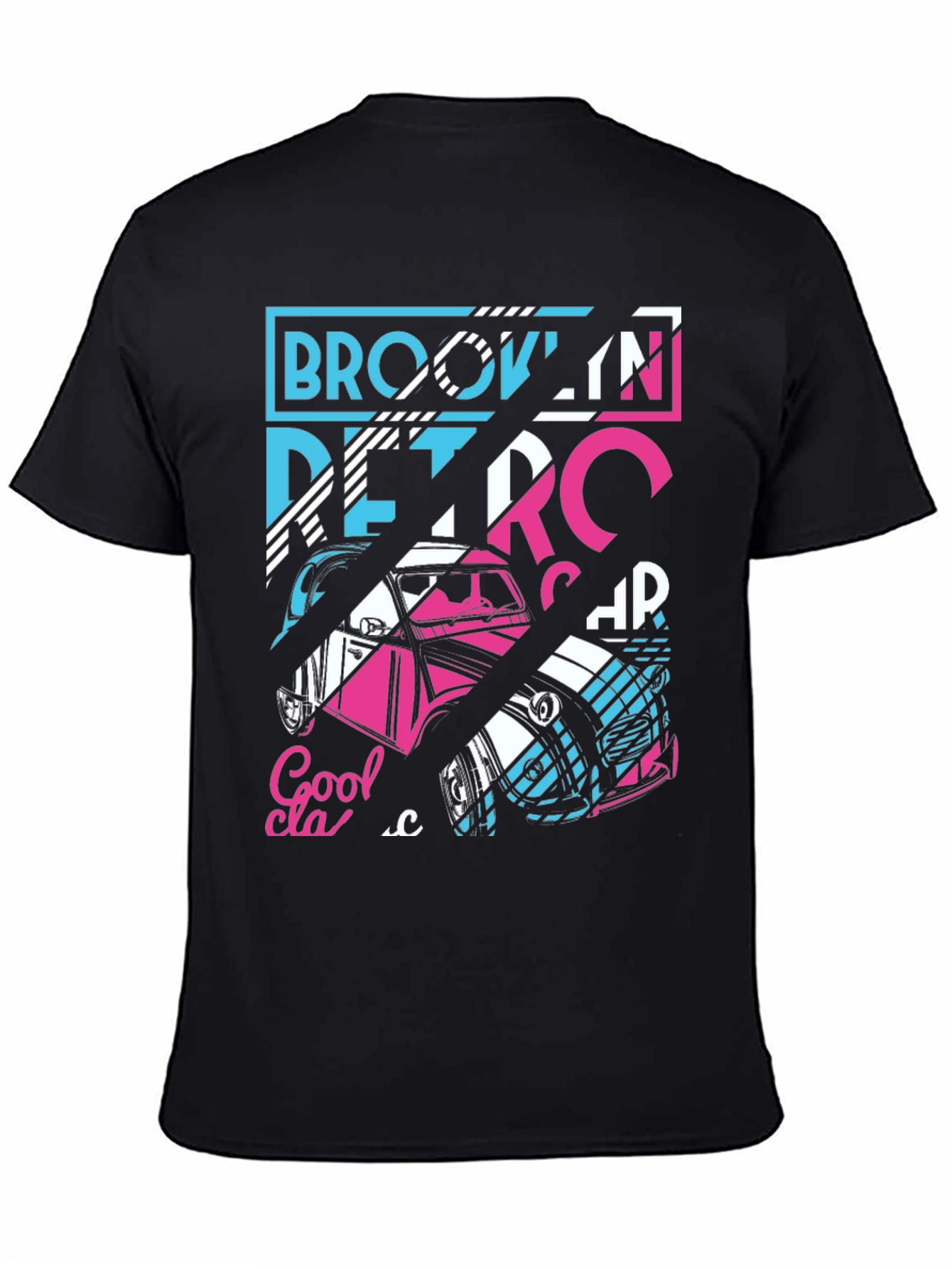Retro Brooklyn Car Graphic T-Shirt