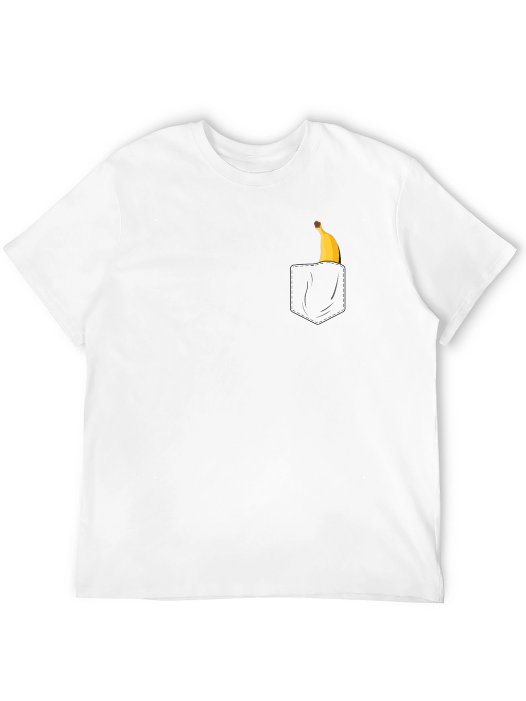 Banana Pocket Graphic Tee - Casual Black T-Shirt