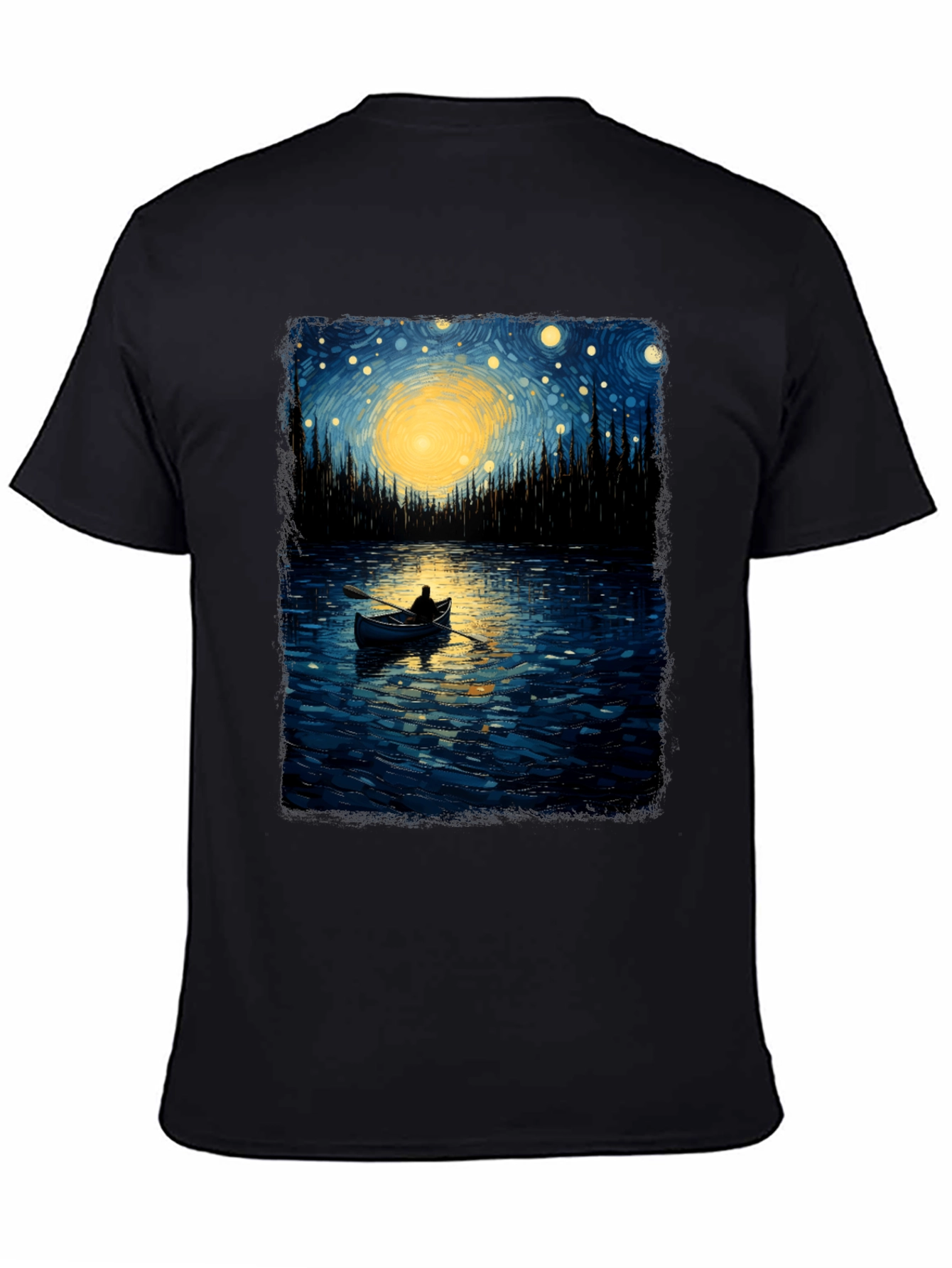 Starry Night Lake T-Shirt