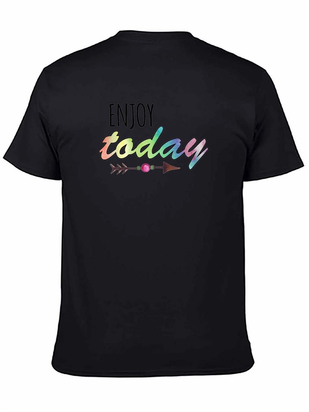 Enjoy Today Graphic Tee - Black