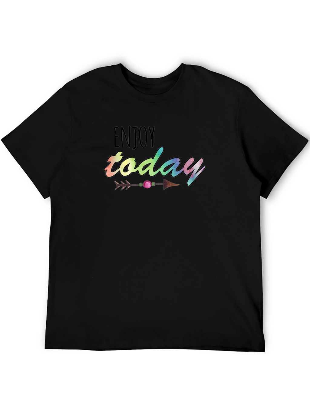 Enjoy Today Graphic Tee - Black