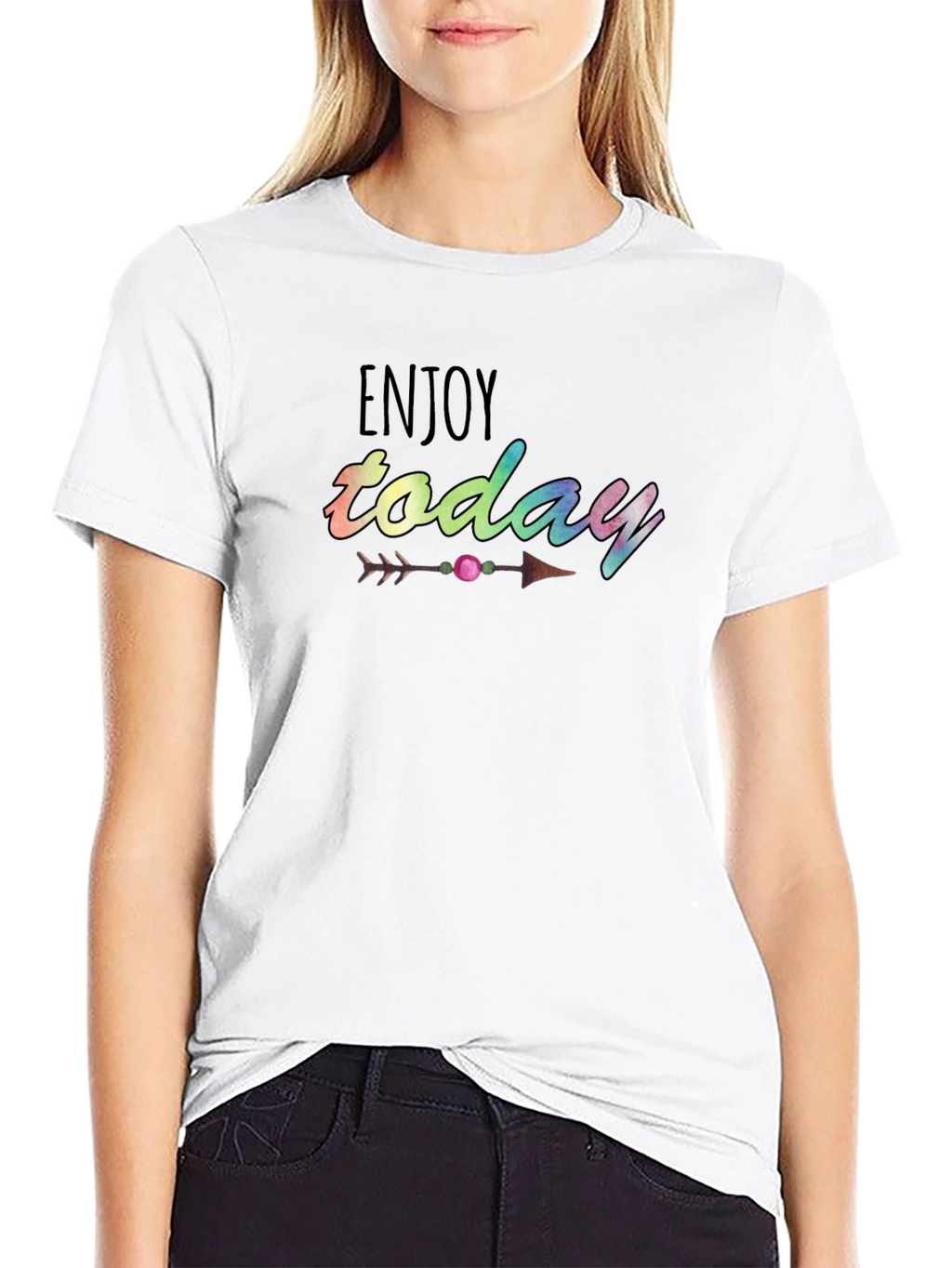 Enjoy Today Graphic Tee - Black