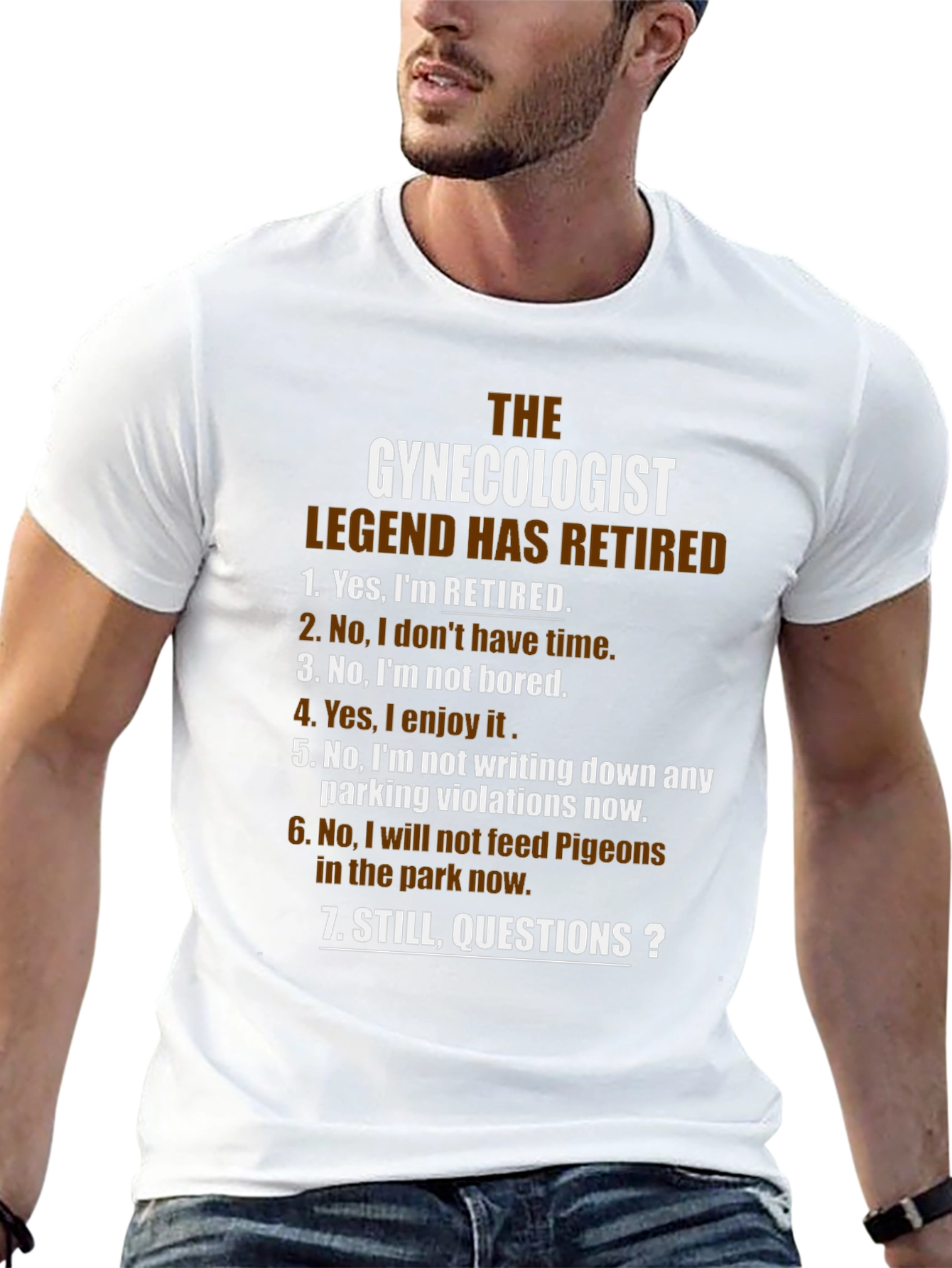 Retired Gynecologist Legend T-Shirt - Funny Retirement Gift