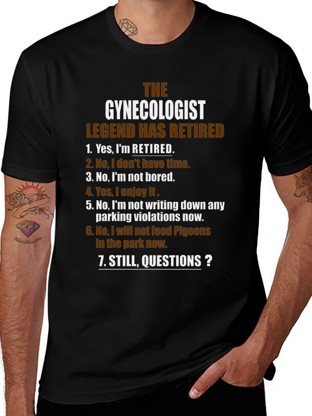 Retired Gynecologist Legend T-Shirt - Funny Retirement Gift