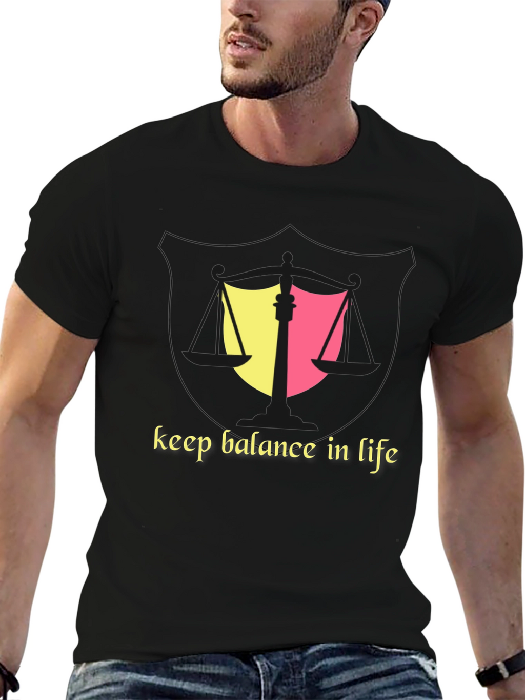 Balance in Life Graphic T-Shirt