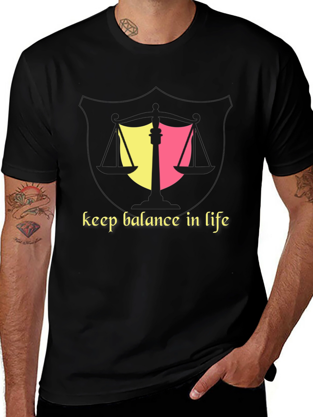 Balance in Life Graphic T-Shirt