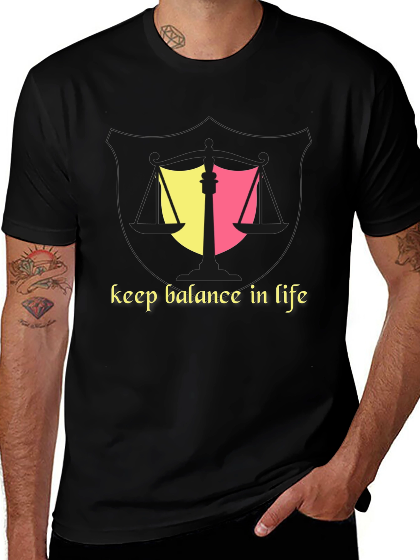 Balance in Life Graphic T-Shirt