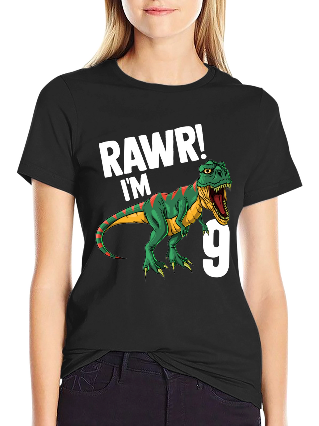 Rawr Im 9 T-Rex Birthday T-Shirt