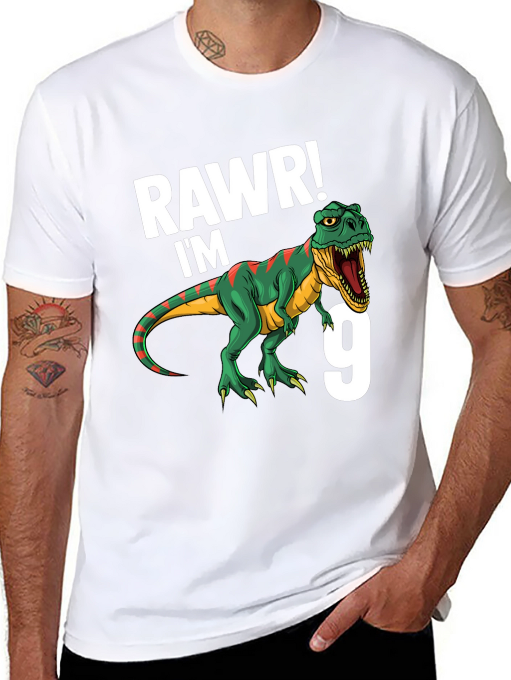 Rawr Im 9 T-Rex Birthday T-Shirt