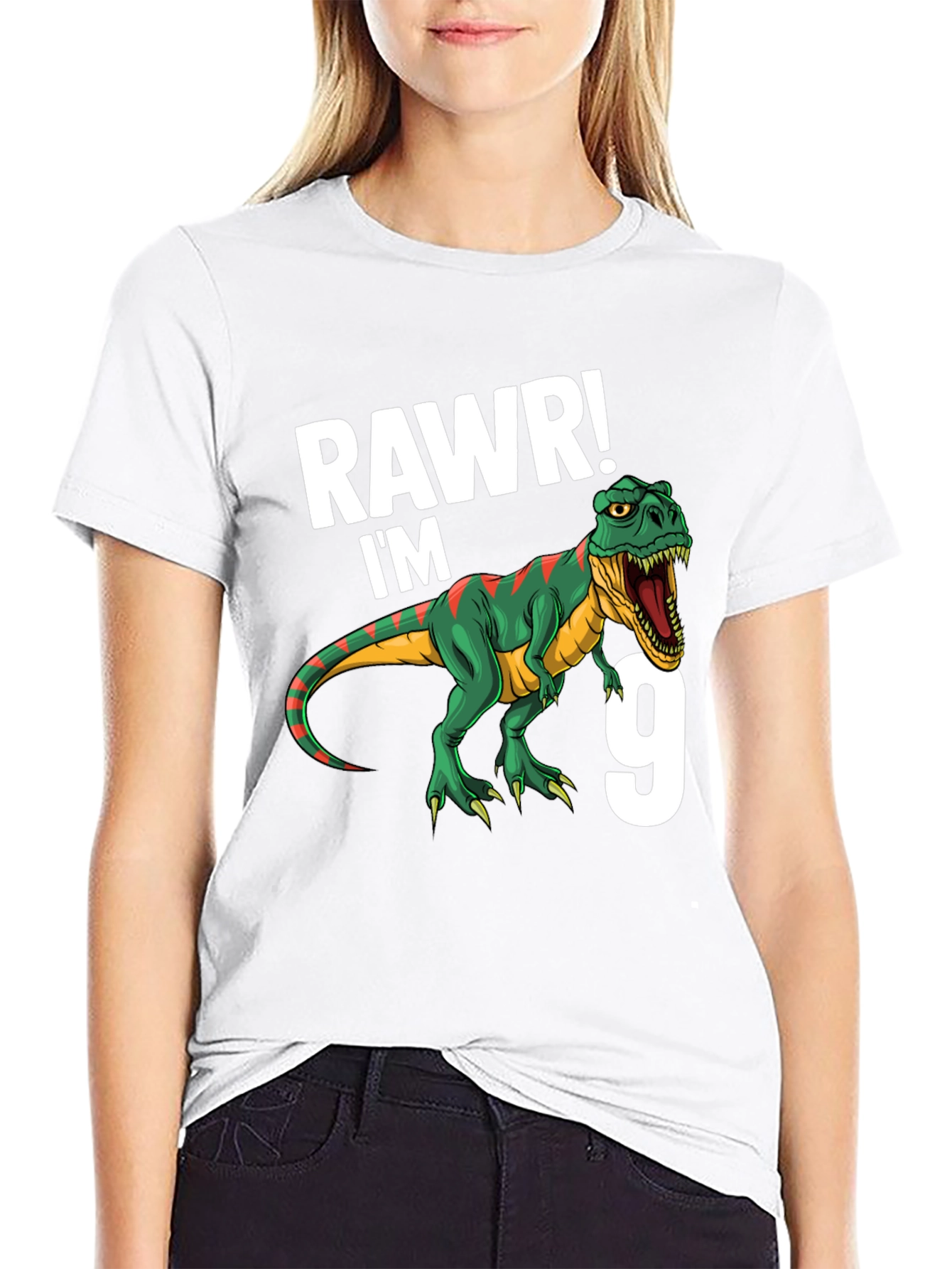 Rawr Im 9 T-Rex Birthday T-Shirt