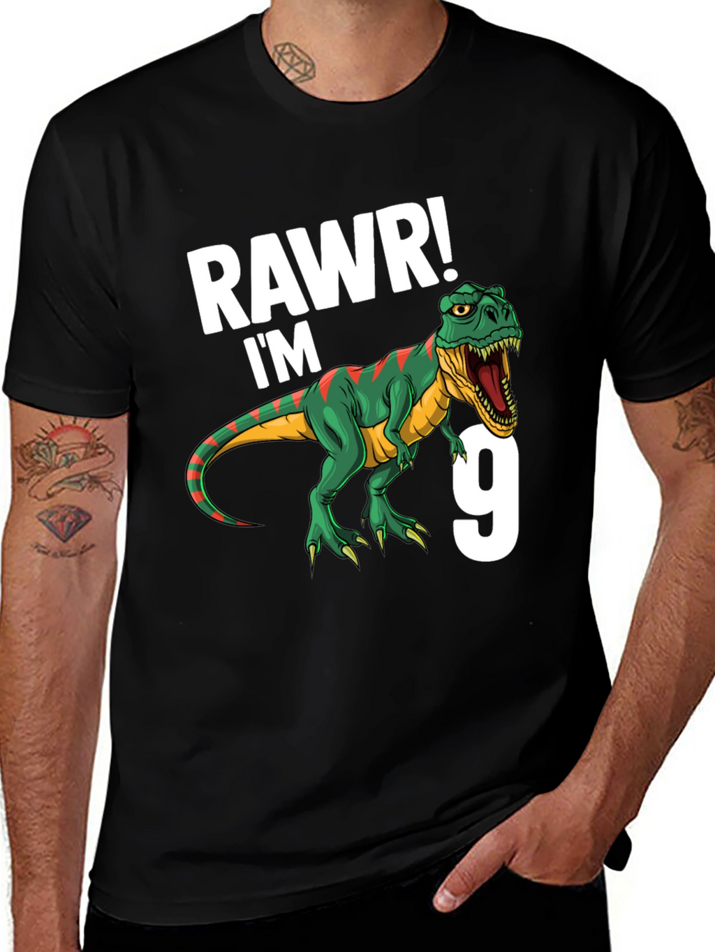 Rawr Im 9 T-Rex Birthday T-Shirt