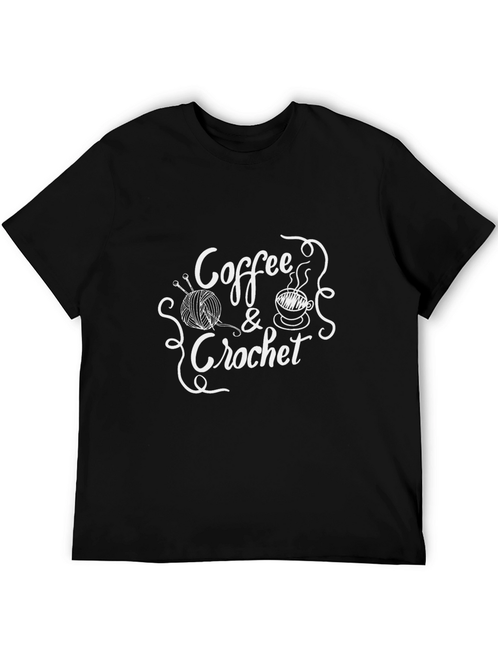 Coffee & Crochet Graphic T-Shirt