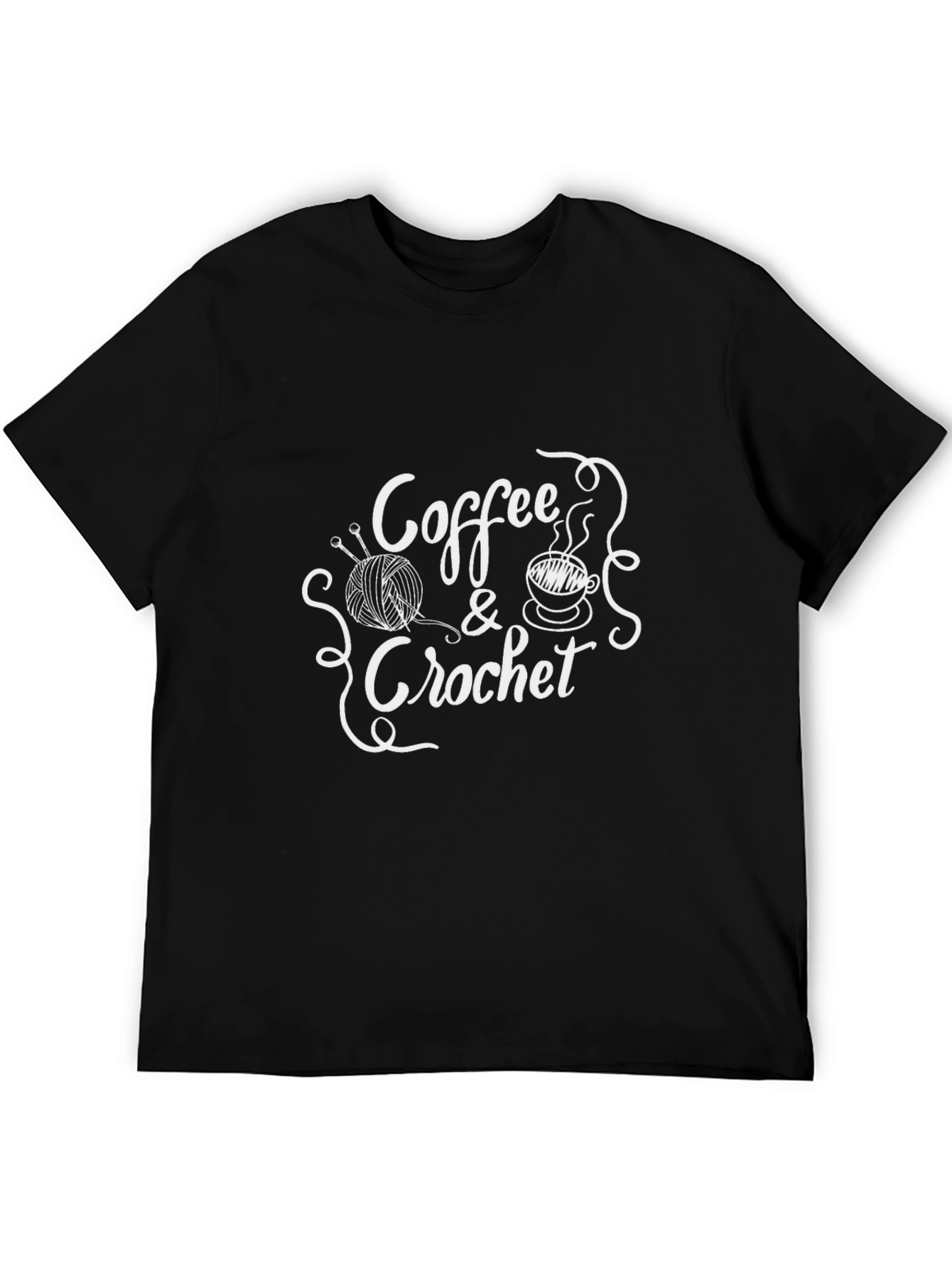 Coffee & Crochet Graphic T-Shirt