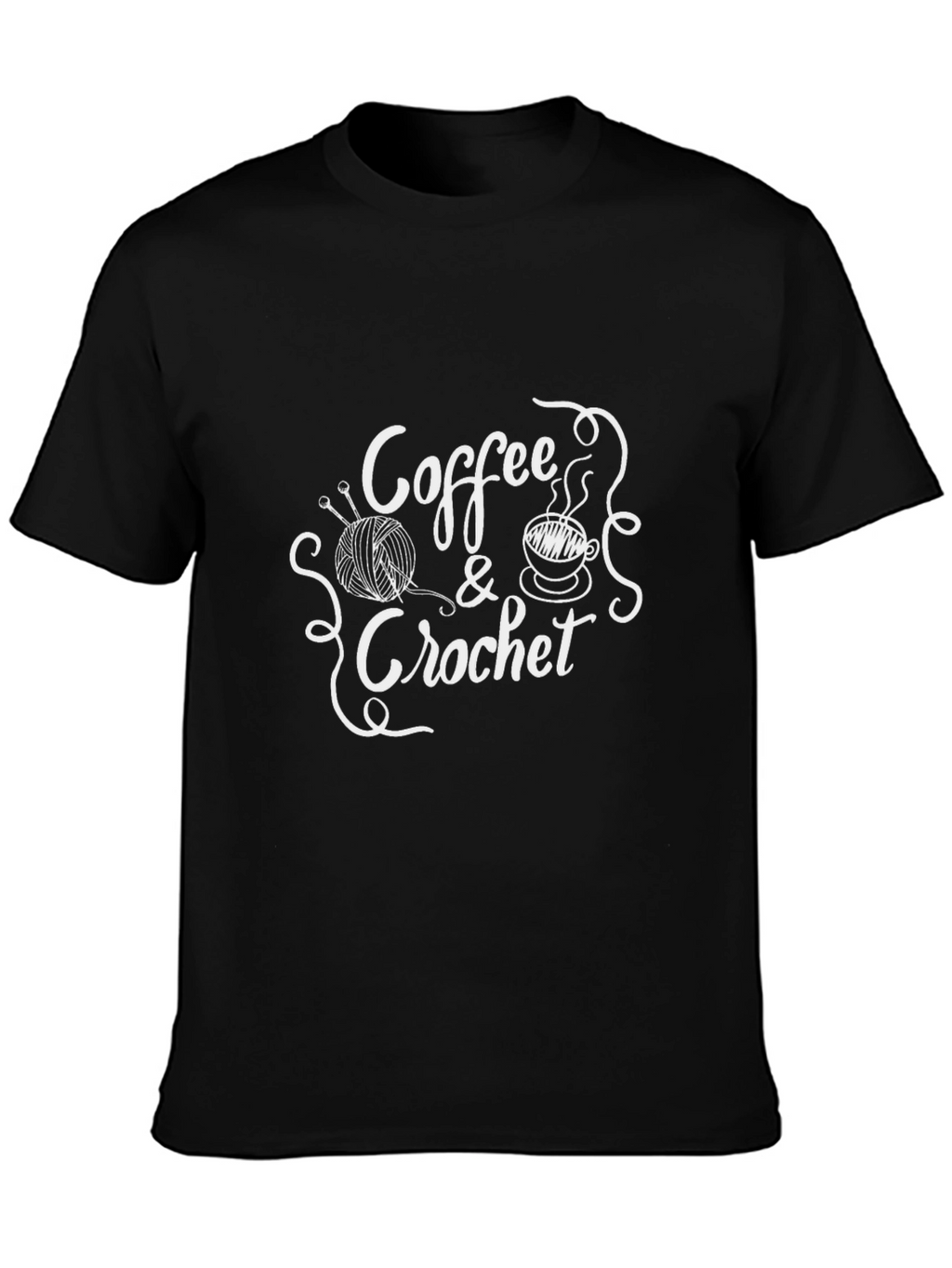 Coffee & Crochet Graphic T-Shirt