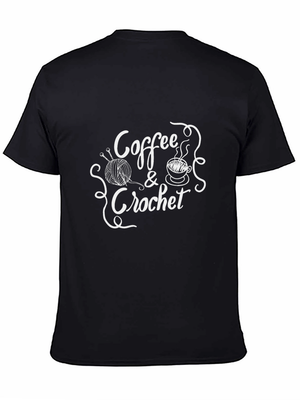 Coffee & Crochet Graphic T-Shirt