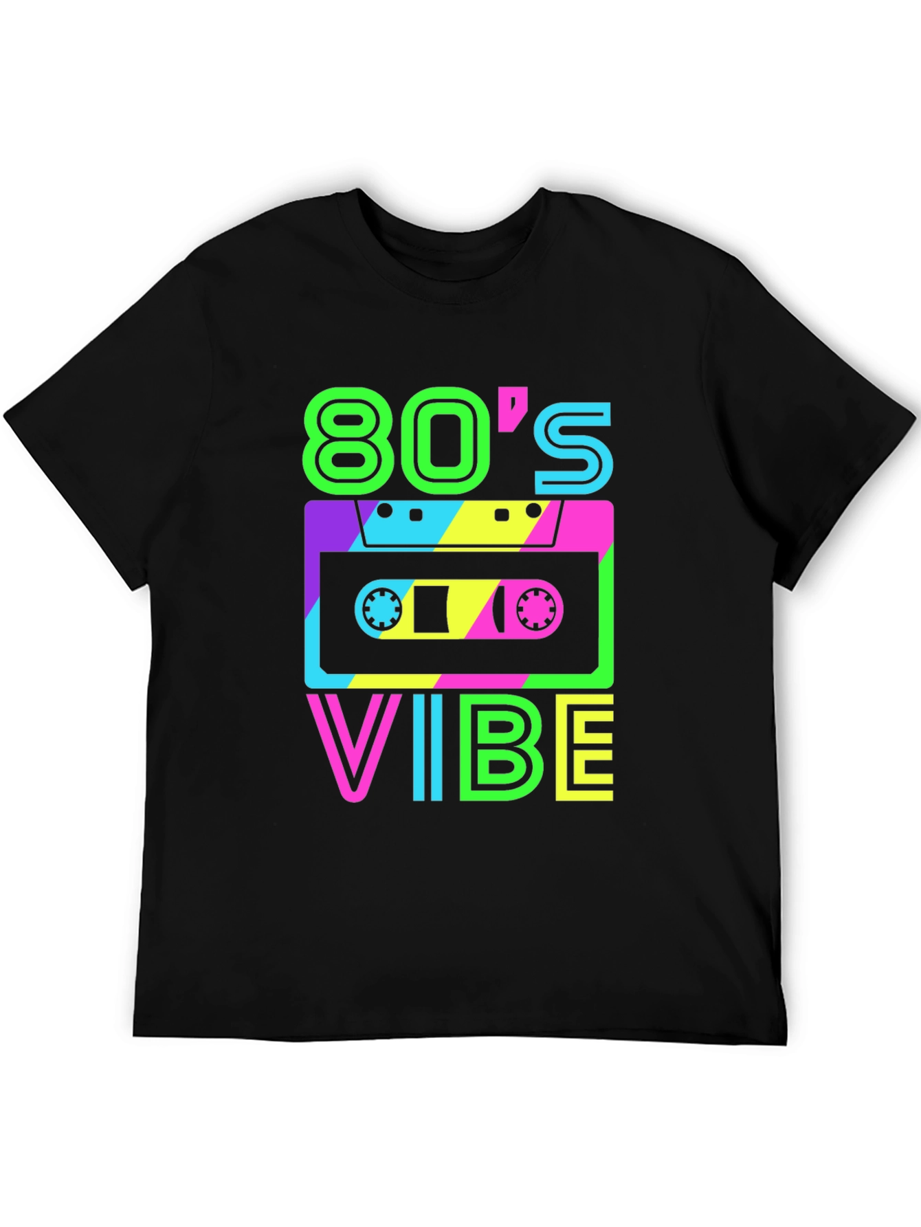 80s Vibe Retro Graphic Tee - Classic Cassette Design
