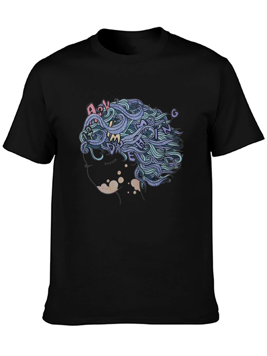 Abstract Hair Tee - Ask Me Anything