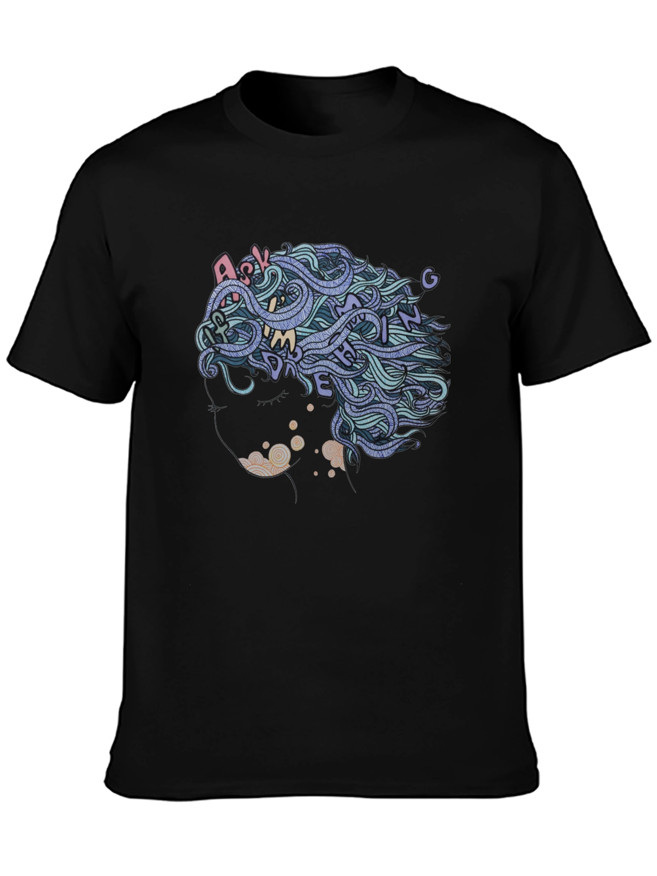 Abstract Hair Tee - Ask Me Anything