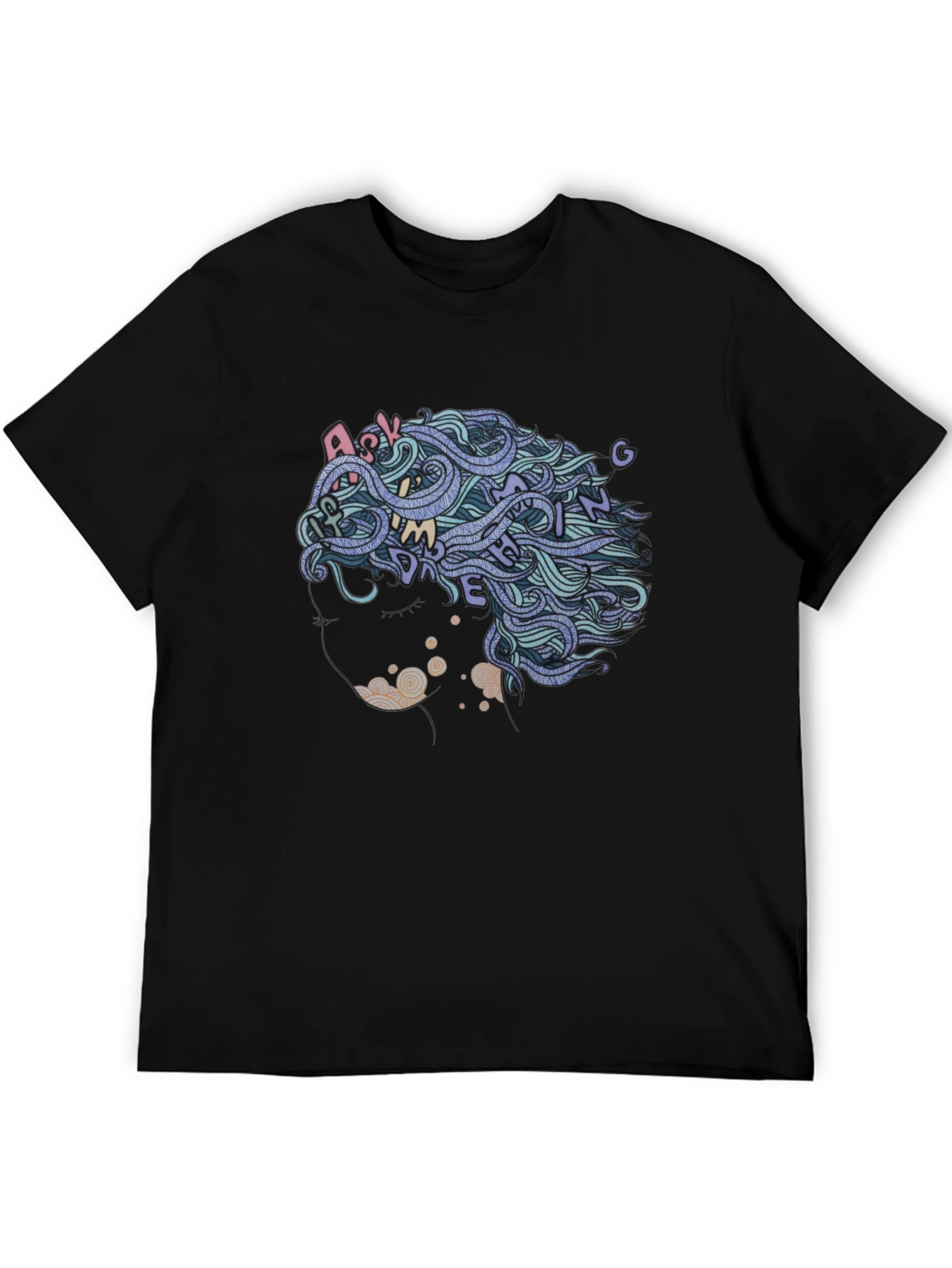 Abstract Hair Tee - Ask Me Anything