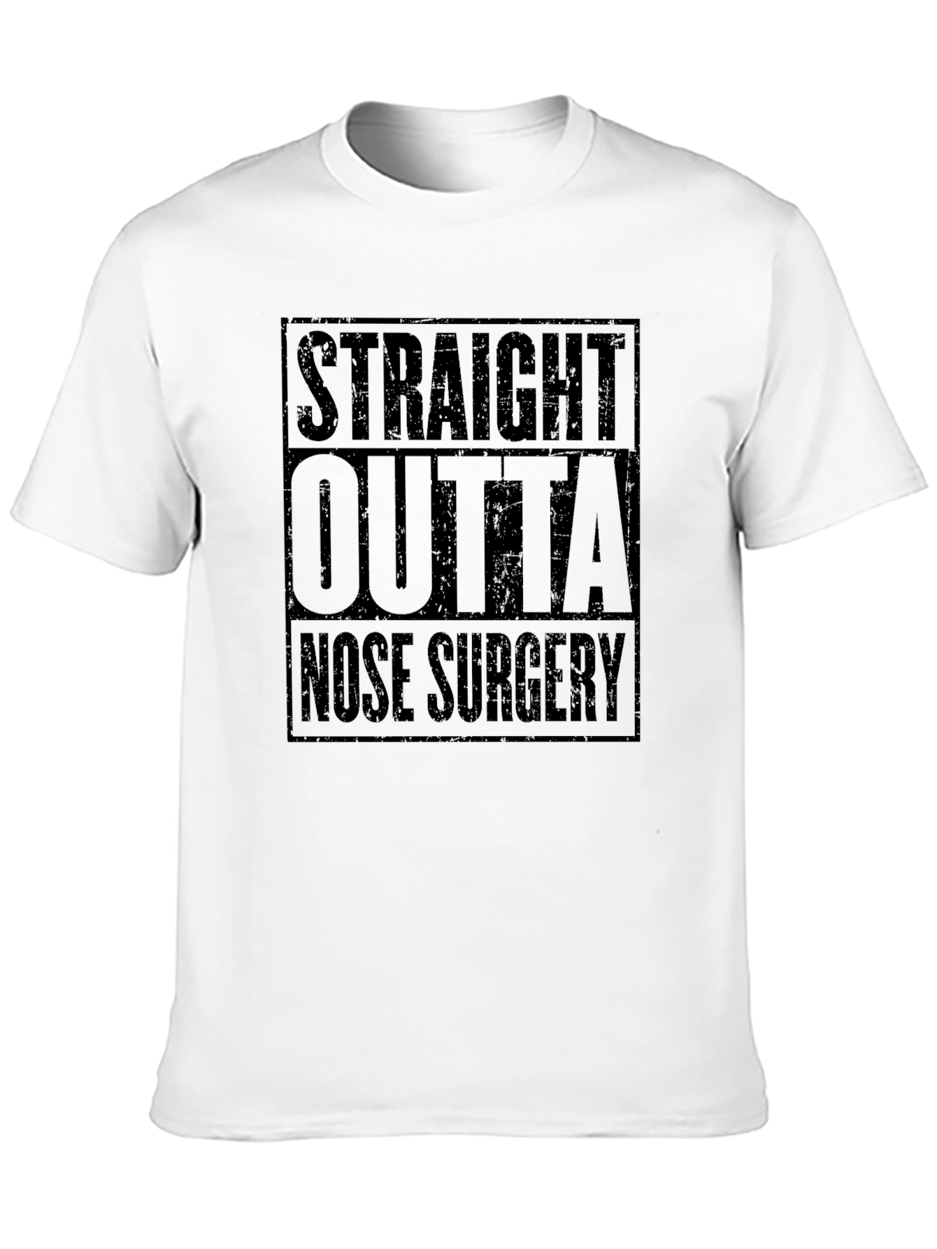 Straight Outta Nose Surgery T-Shirt - Funny Recovery Tee