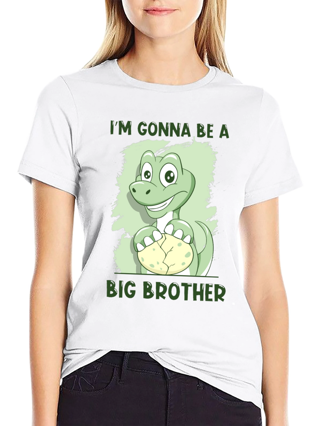 Im Gonna Be A Big Brother Dinosaur Tee