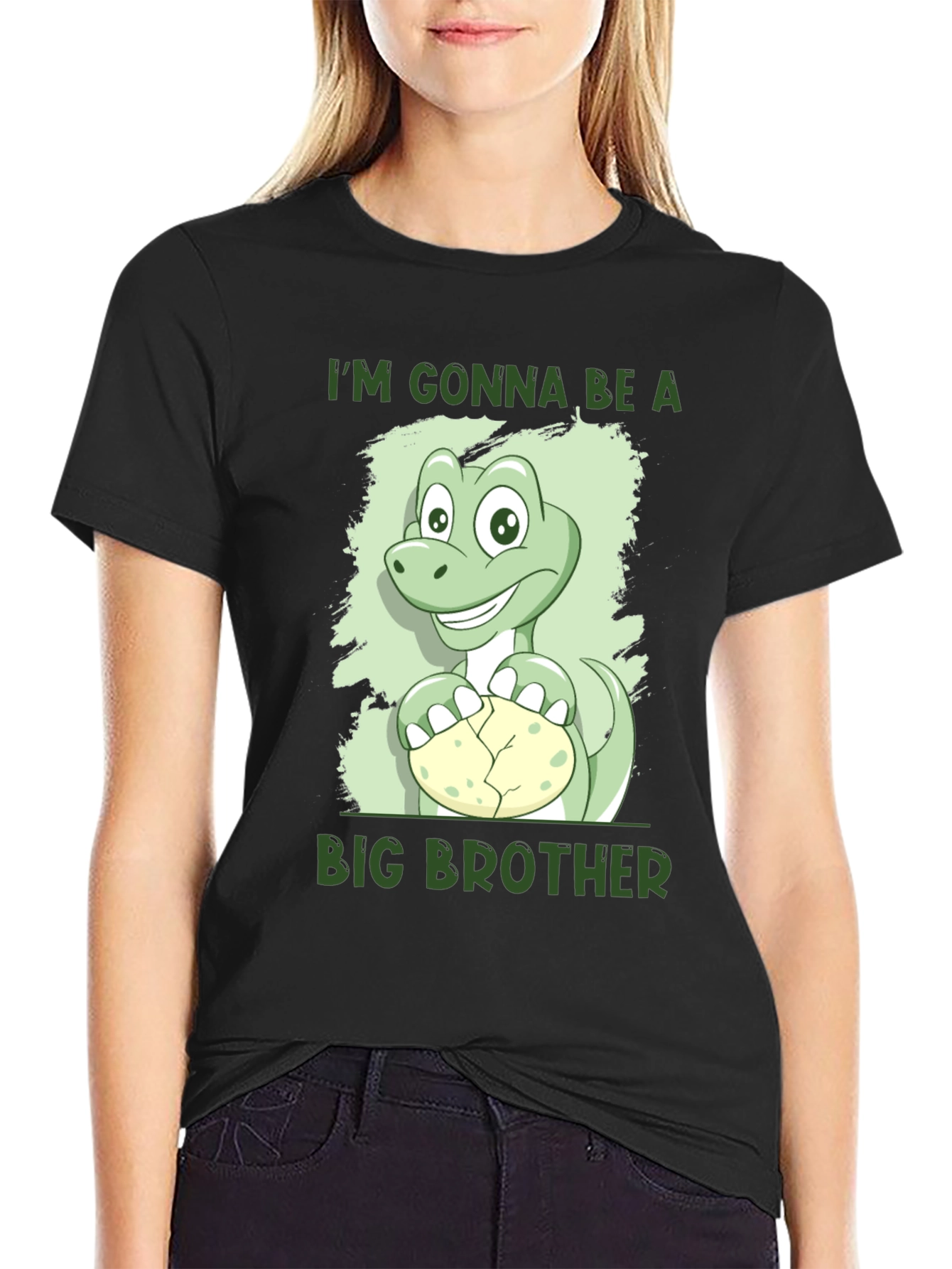 Im Gonna Be A Big Brother Dinosaur Tee