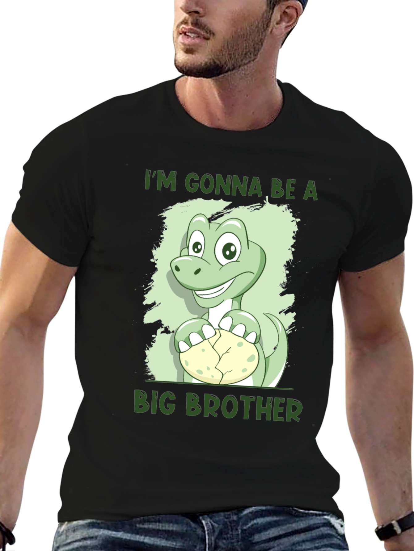 Im Gonna Be A Big Brother Dinosaur Tee