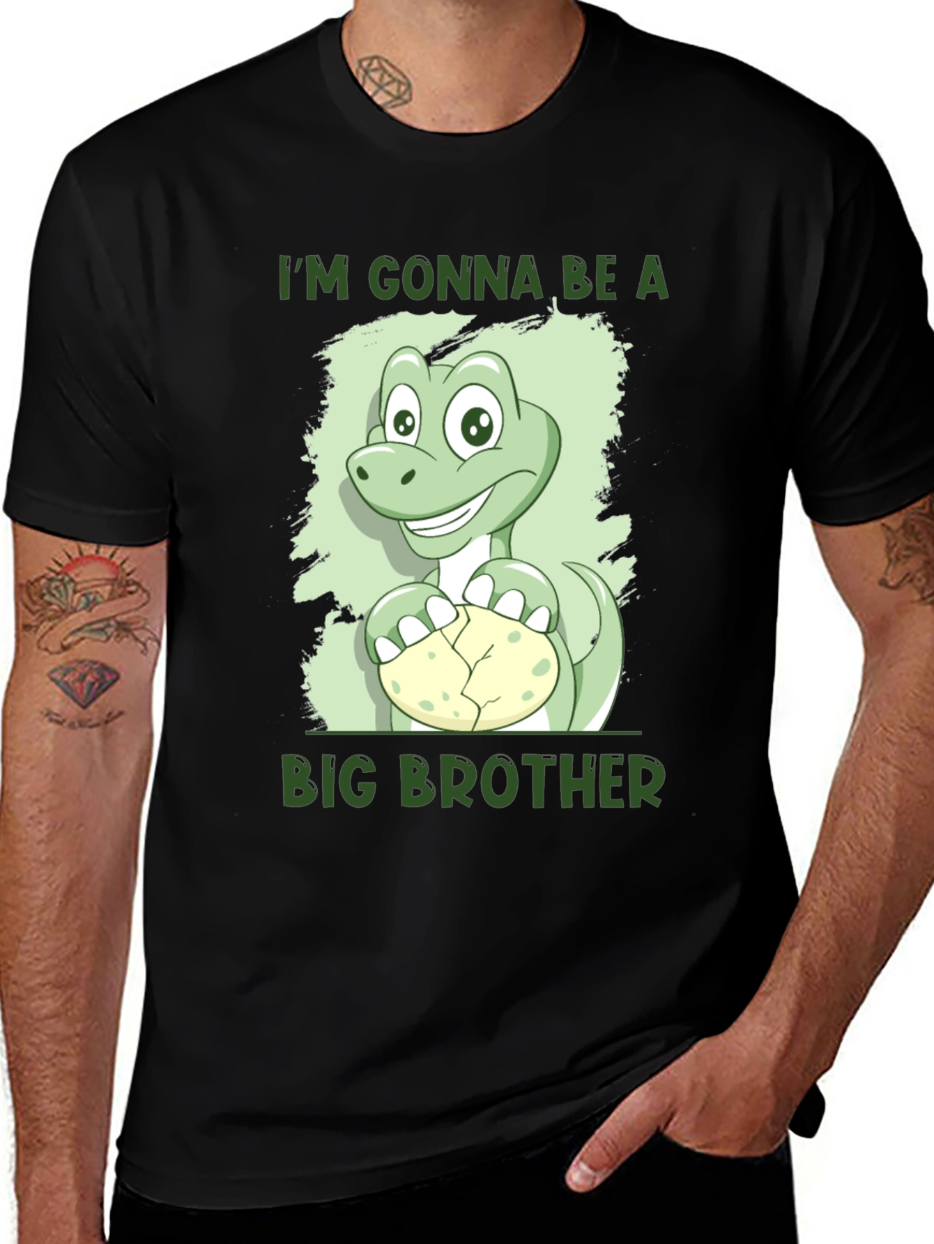 Im Gonna Be A Big Brother Dinosaur Tee
