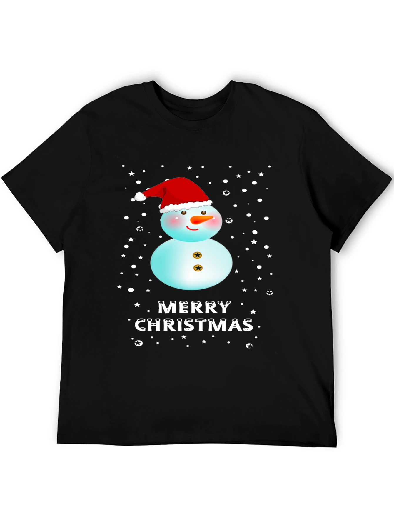Merry Christmas Snowman Graphic Tee