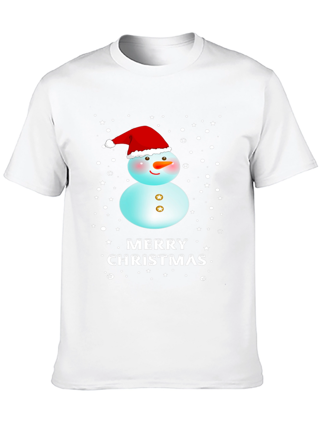 Merry Christmas Snowman Graphic Tee