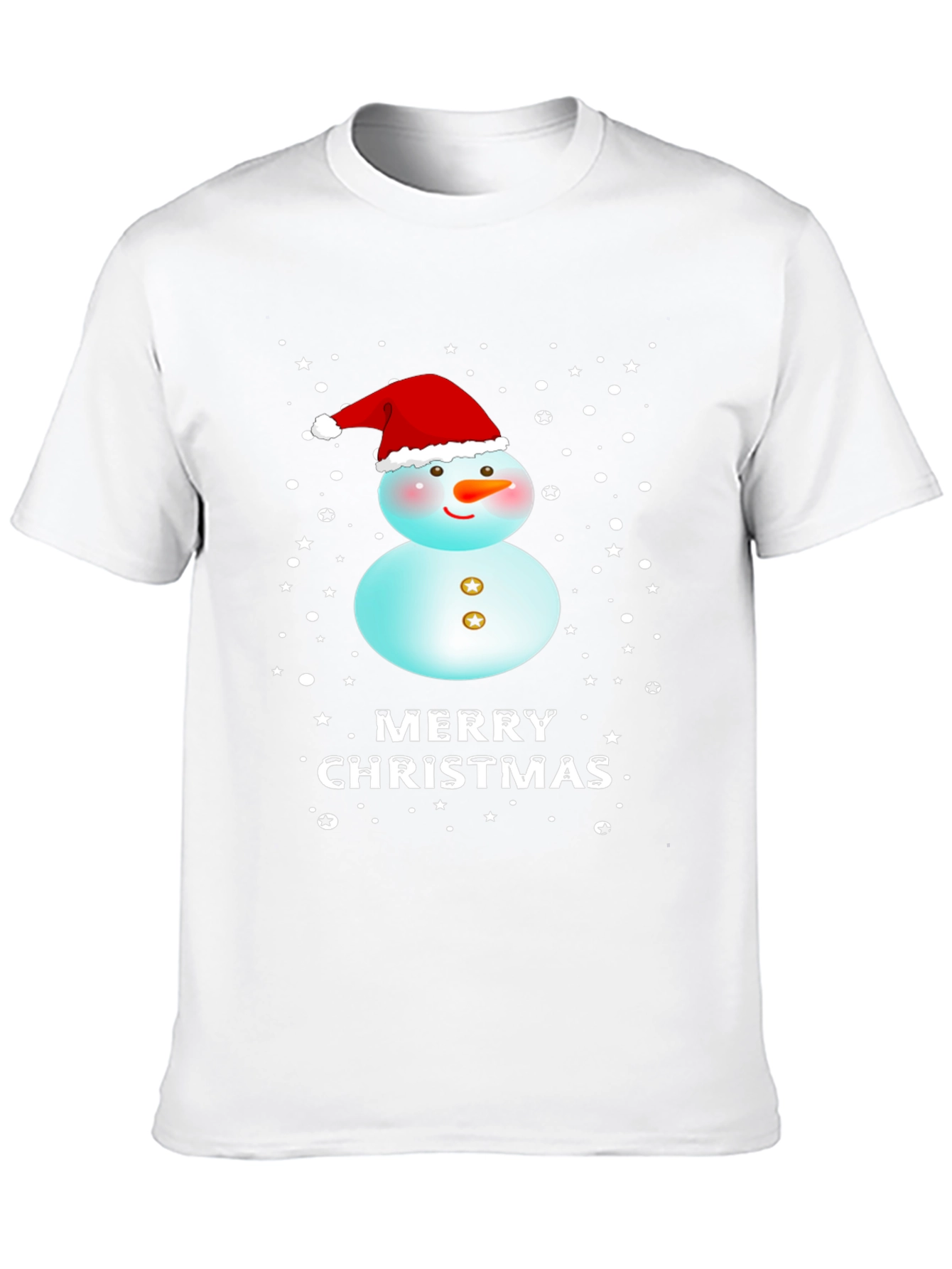 Merry Christmas Snowman Graphic Tee
