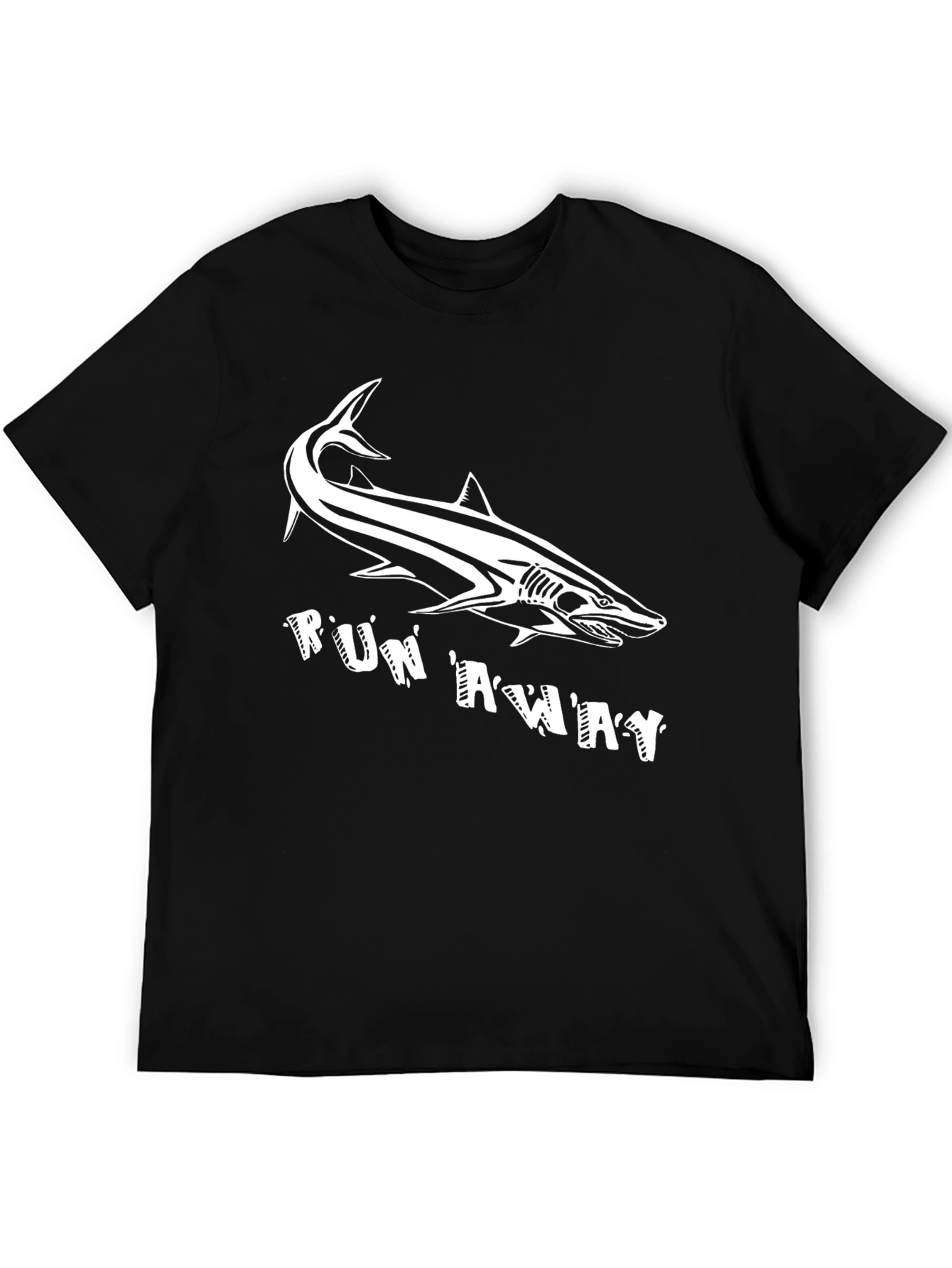 Shark Run Away Graphic Tee