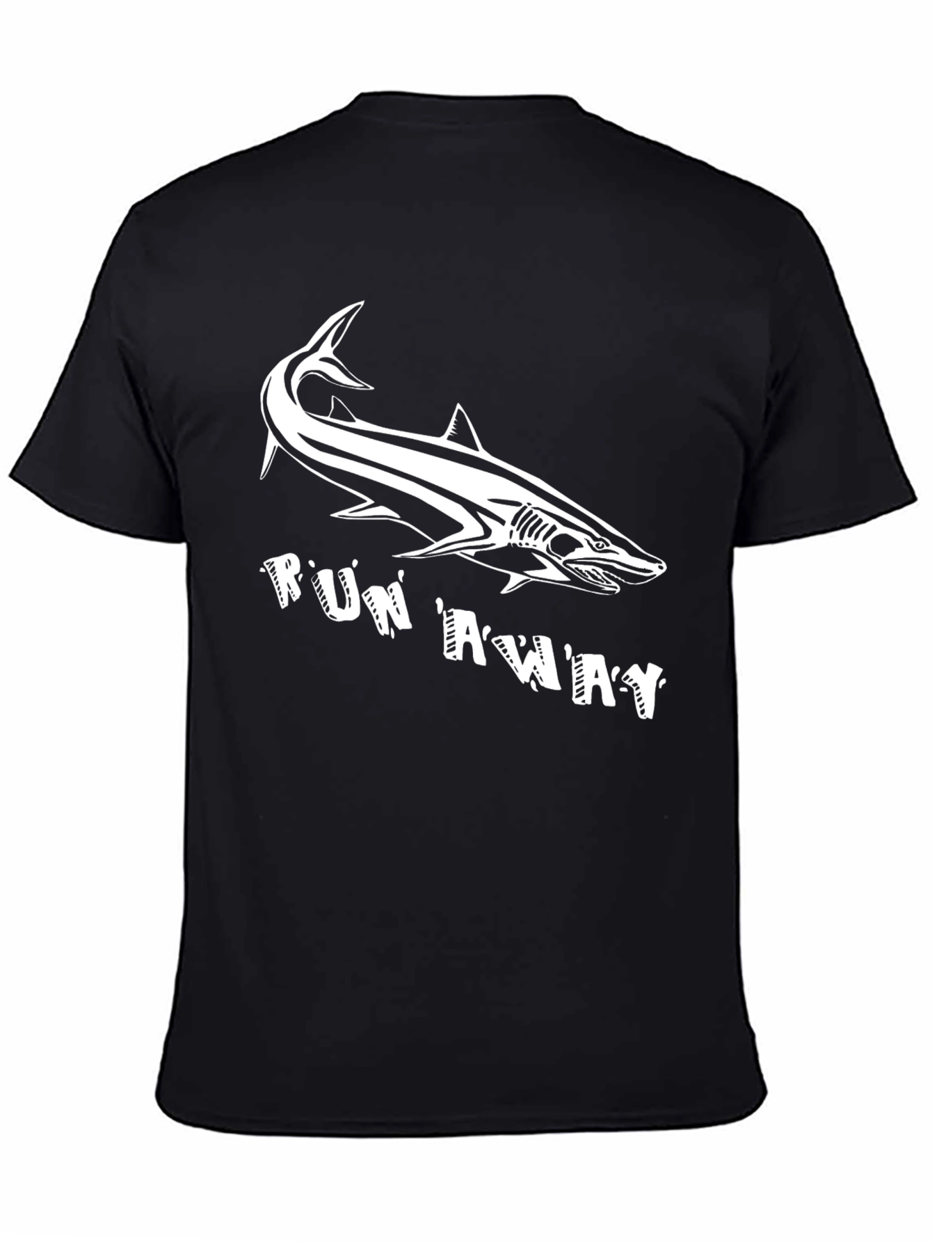Shark Run Away Graphic Tee